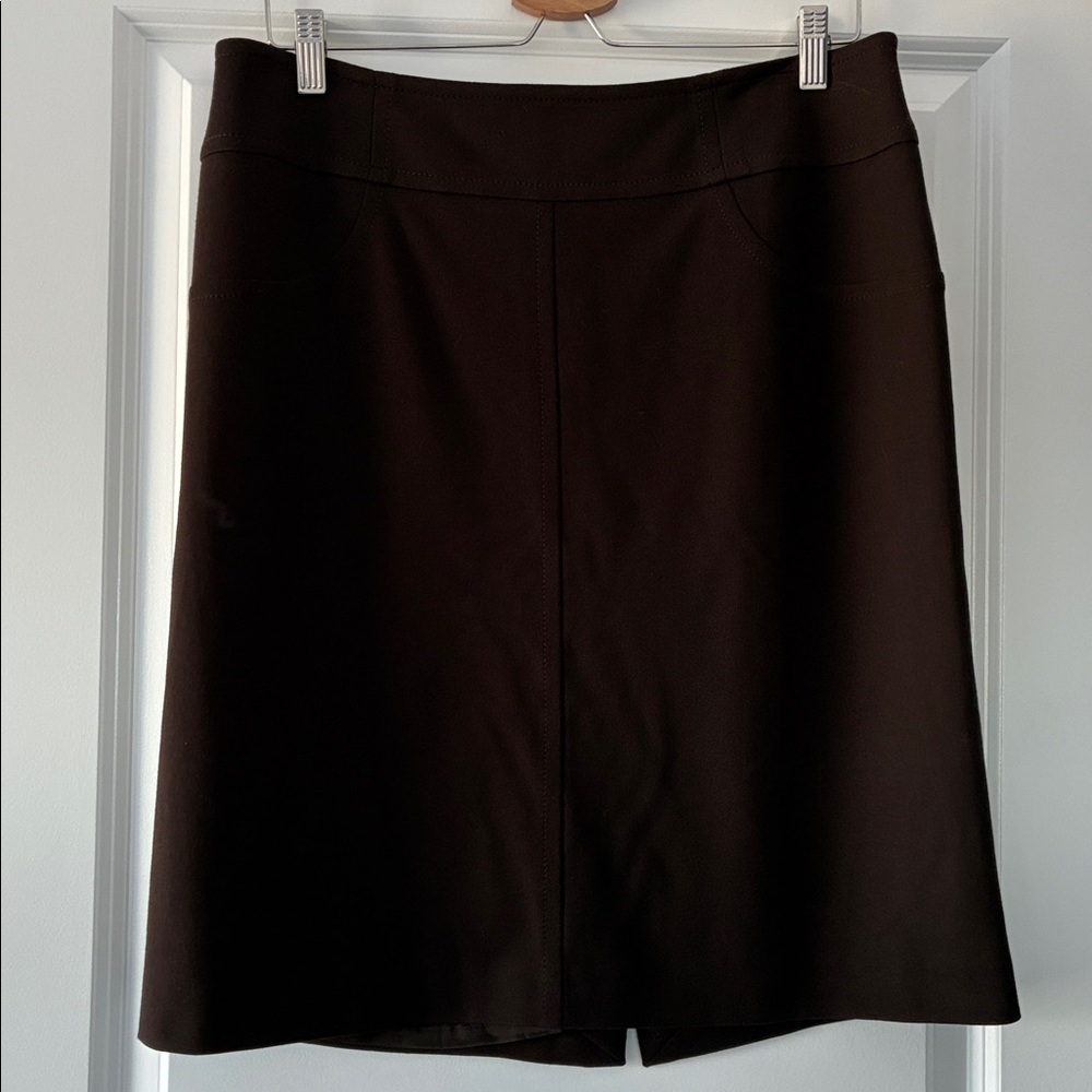 Riani Knee Length Skirt - Brown